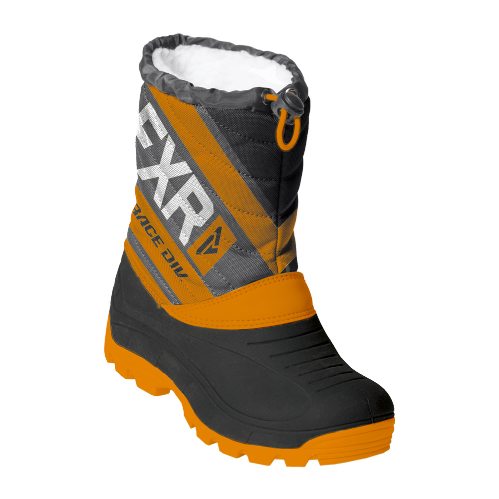 Детские ботинки FXR Octane с утеплителем Black/Orange/Charcoal, 12/30