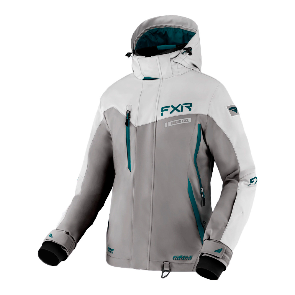 Куртка FXR Renegade FX с утеплителем Grey/Lt Grey/Ocean, 10