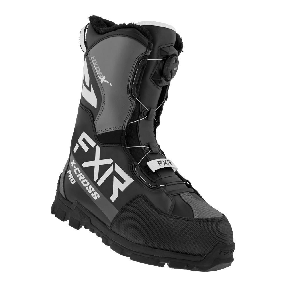 Ботинки FXR X-Cross Pro BOA с утеплителем Black/White, 12/46