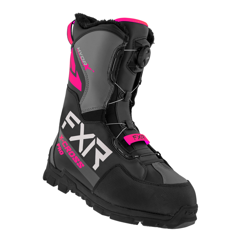 Ботинки FXR X-Cross Pro BOA с утеплителем Black/Fuchsia, 8/10/41