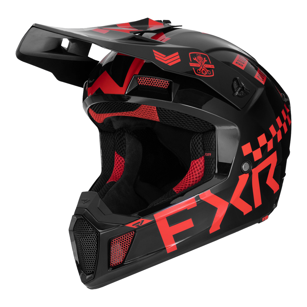 Шлем FXR Clutch Gladiator Nuke Red, 2XL