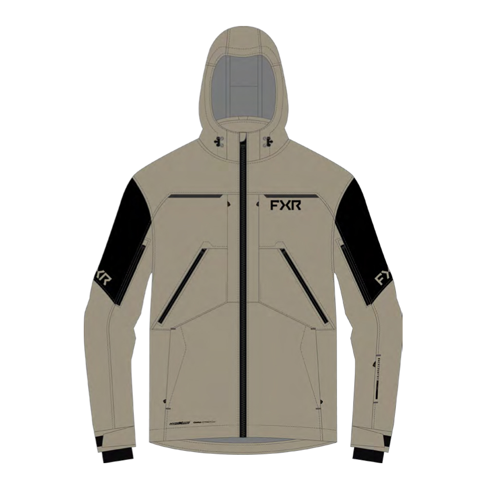 Куртка FXR Ridge Pro Trilaminate  с утеплителем Stone/Black, 2XL