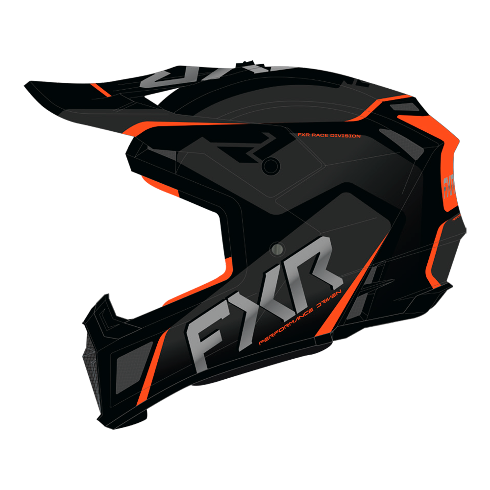Шлем FXR Clutch Evo Black/Orange, S