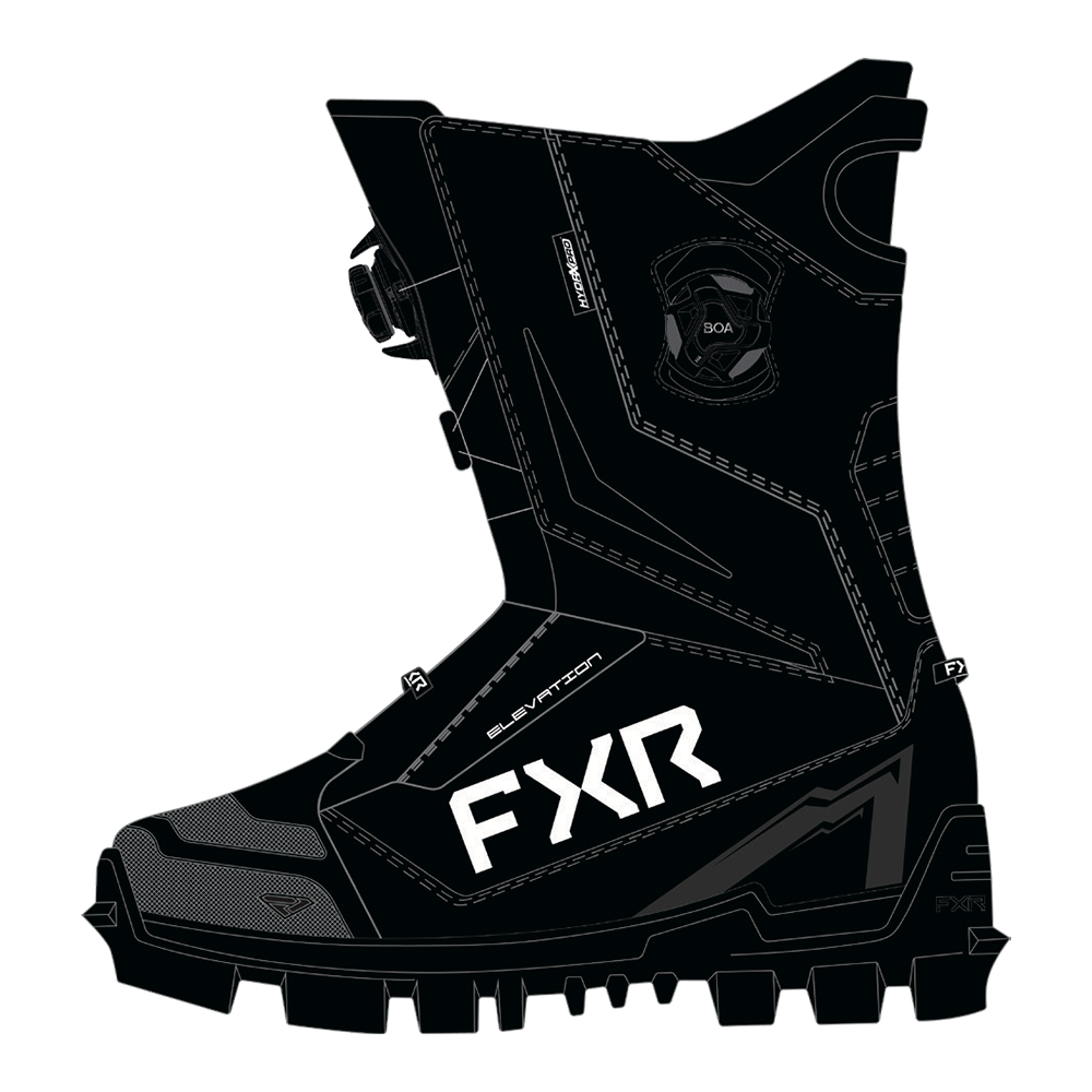 Ботинки FXR Elevation Dual BOA с утеплителем Black, 9/11