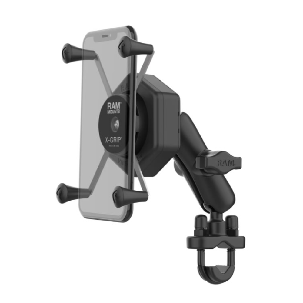 Крепление для телефона RAM MOUNTS с Vibe-Safe и основание с U-образным болтом, короткое