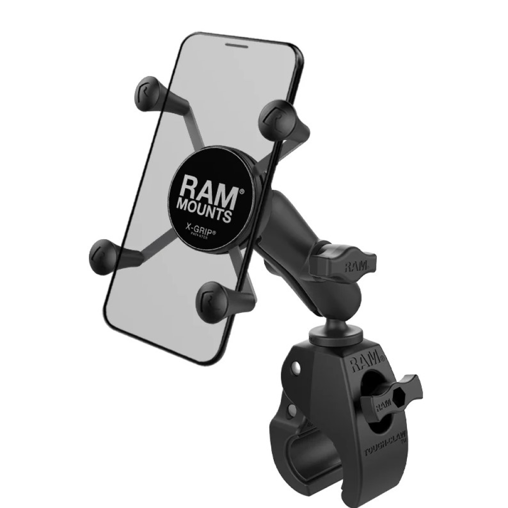 Крепление для телефона RAM MOUNTS X-Grip со струбциной Tough-Claw 16-29 мм, средний кронштейн 76 мм
