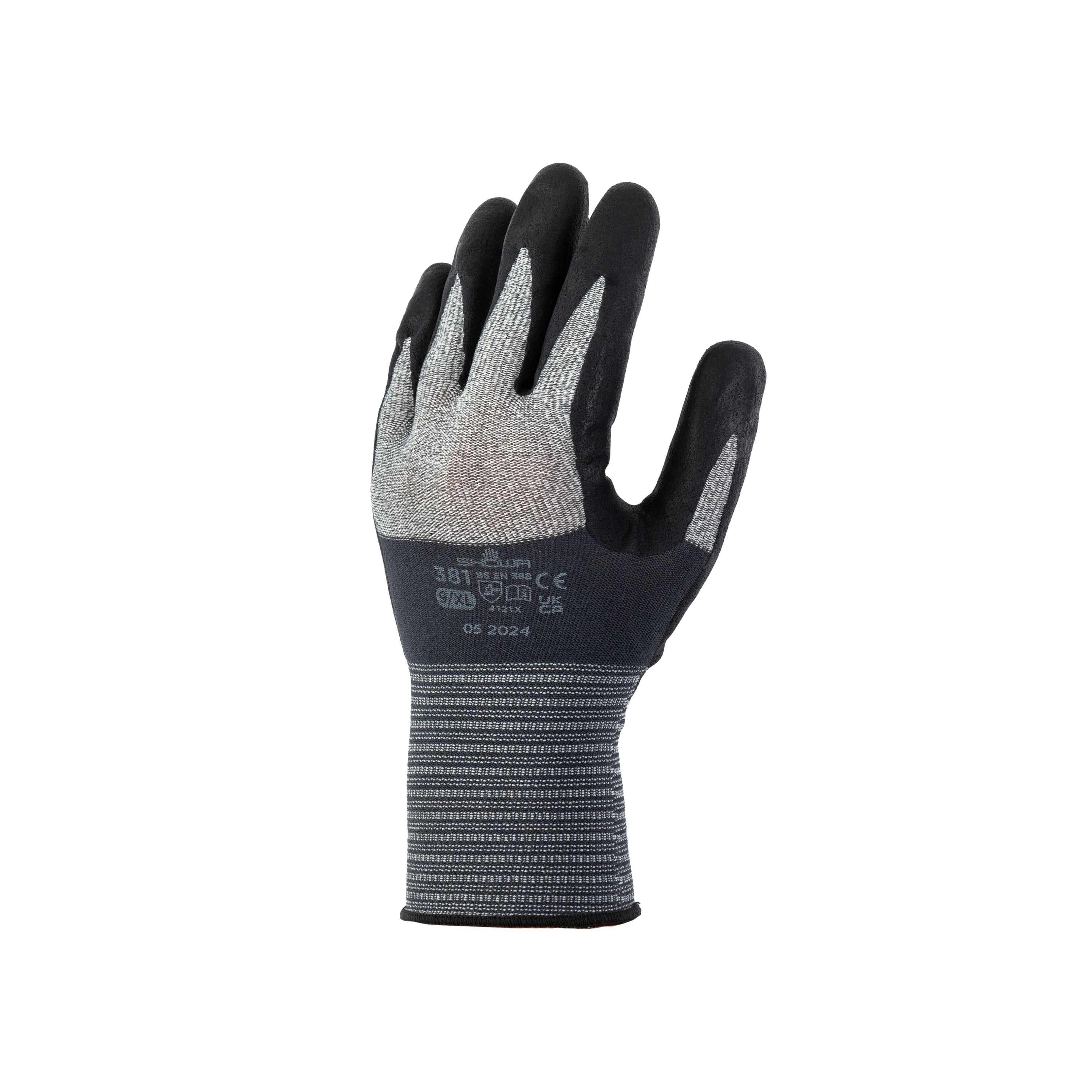 Перчатки защитные SHOWA Excellent Fit 381 Grey/Black, XL