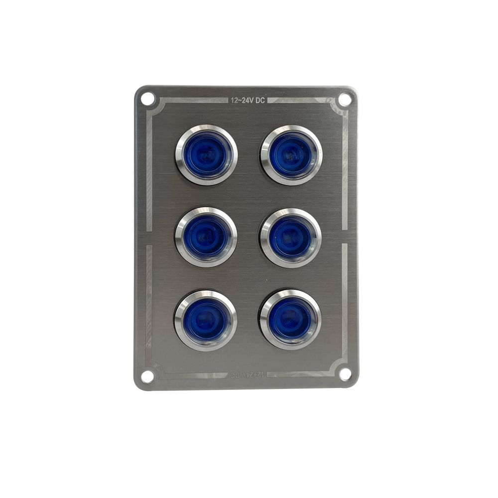 Панель бортового питания Skipper с 6 влагозащищёнными переключателями 6 переключателей