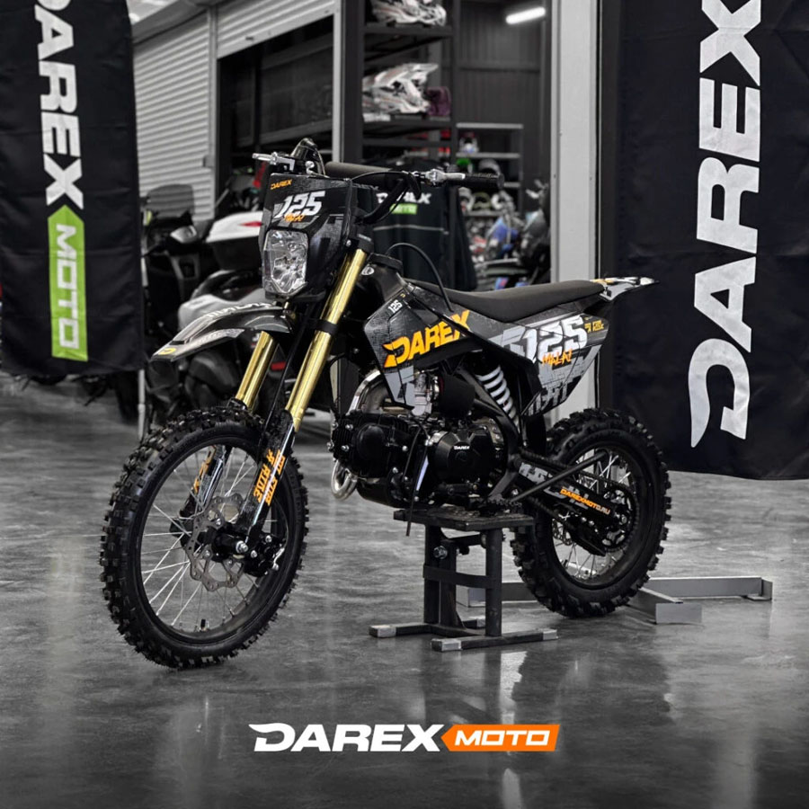 Питбайк Darex Malai 125 (черный) 17/14 электростартер (ZS154FMI)