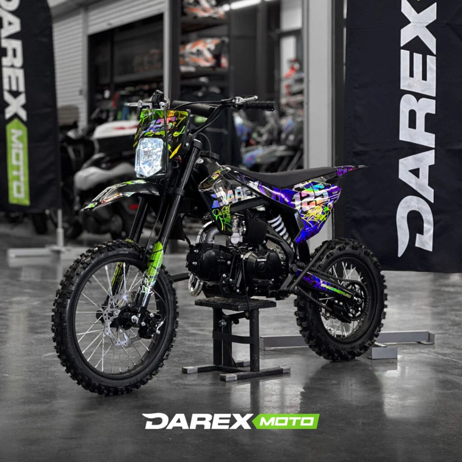 Питбайк Darex Malai 125 (фиолетовый) 17/14 электростартер (ZS154FMI)