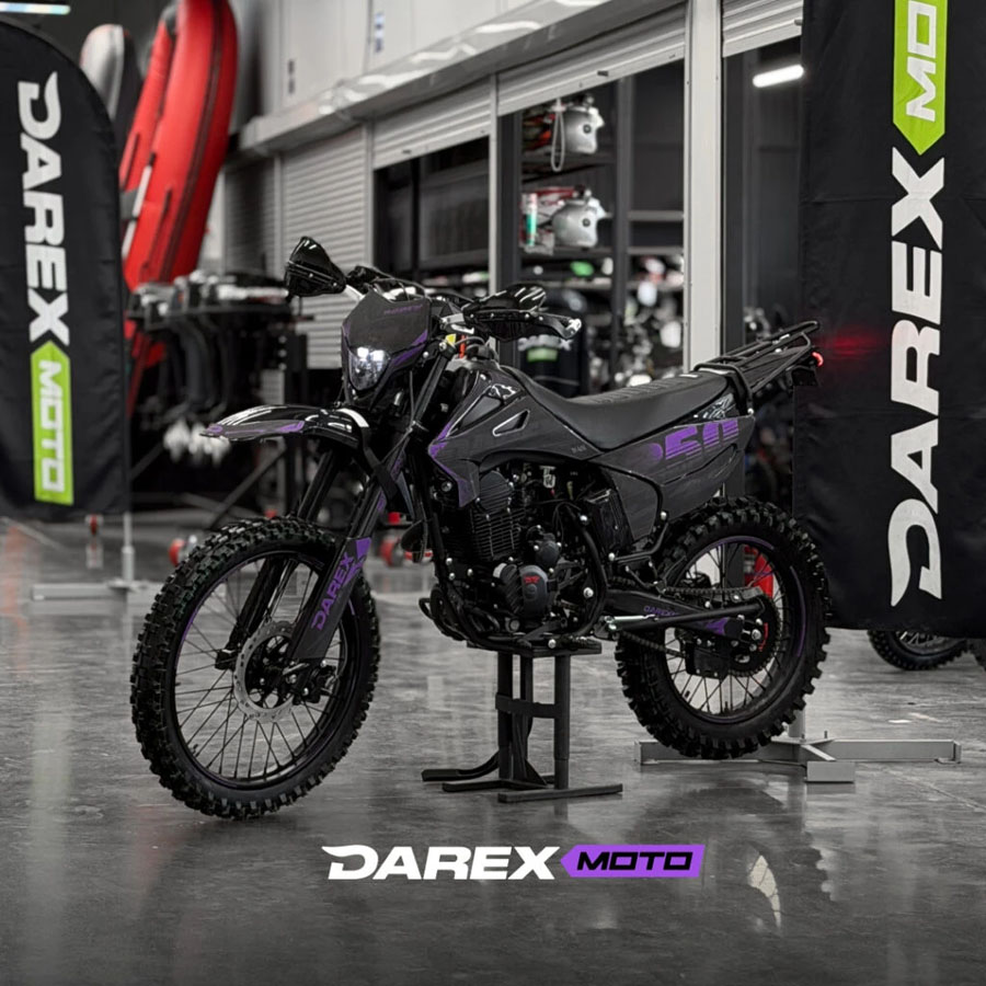 Мотоцикл эндуро Darex Timer 250 black/purple (черный/фиолетовый)