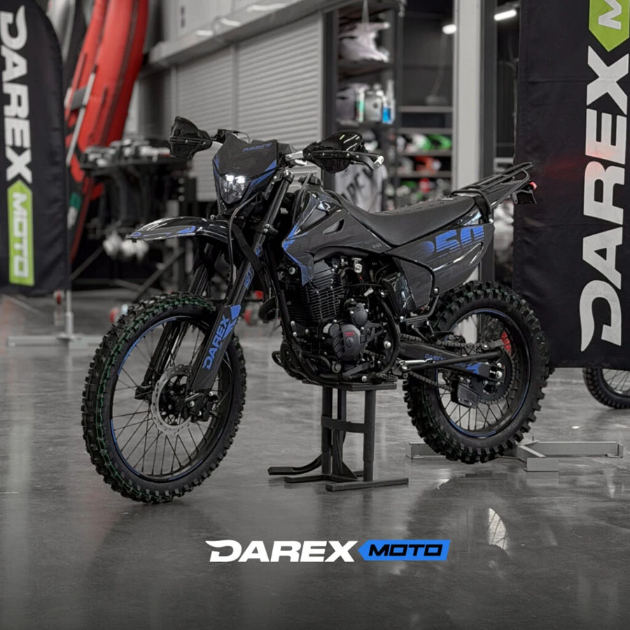 Мотоцикл эндуро Darex Timer 250 black/blue (черный/синий)