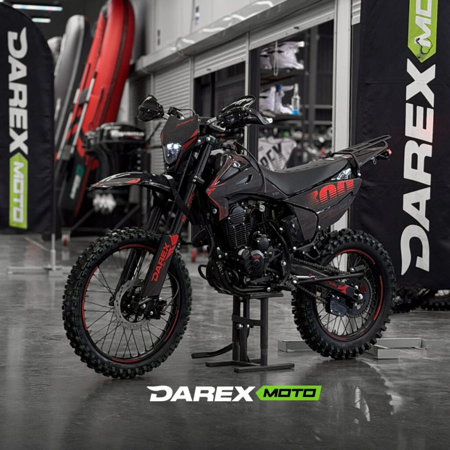Мотоцикл эндуро Darex Timer 300 Black/Red (черный/красный)