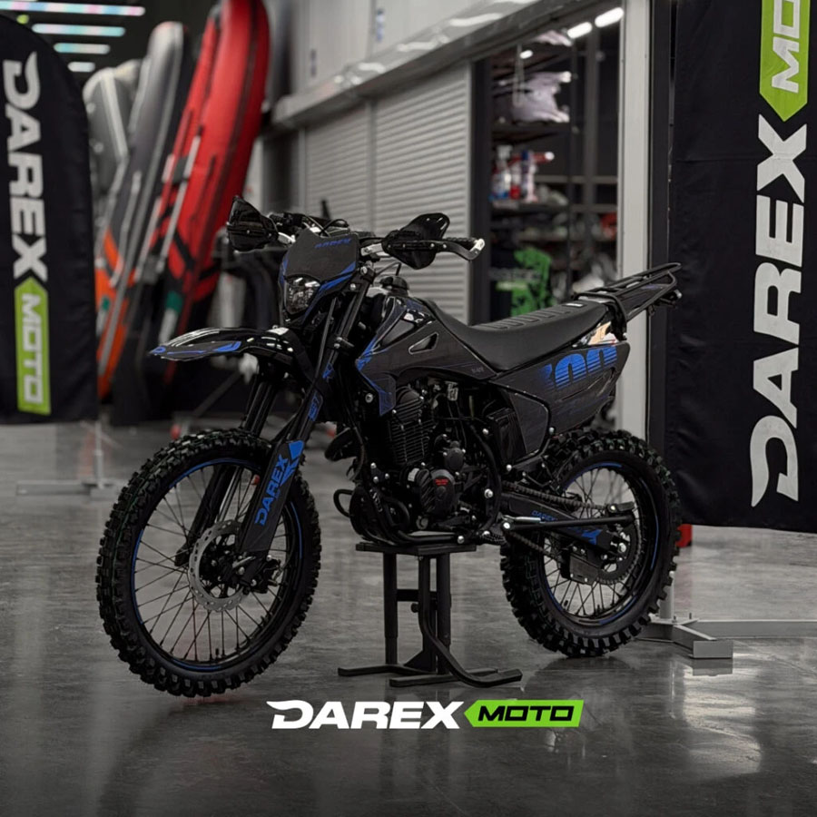 Мотоцикл эндуро Darex Timer 300 Black/Blue (черный/синий)
