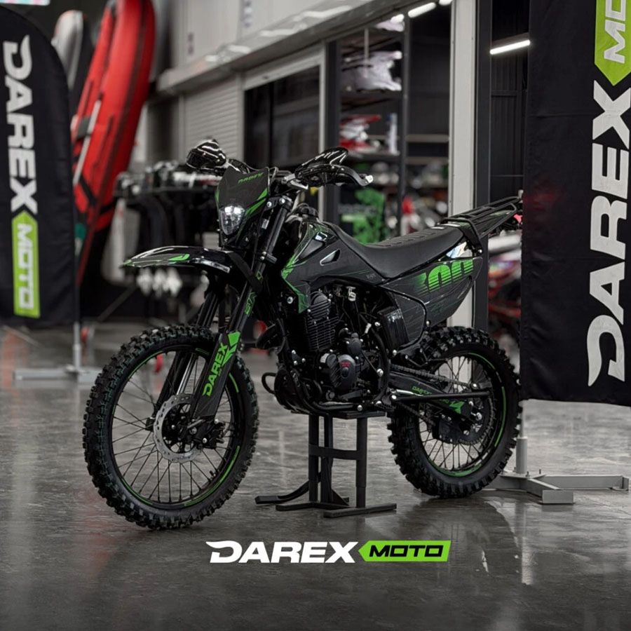 Мотоцикл эндуро Darex Timer 300 Black/Green (черный/зеленый)
