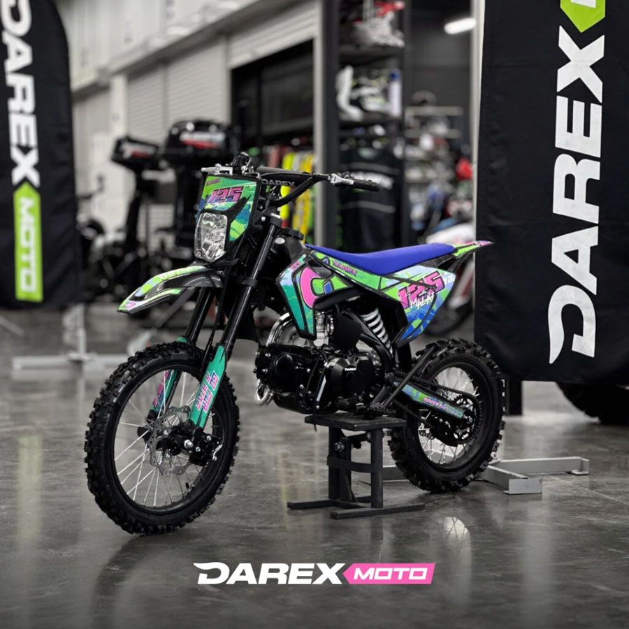 Питбайк Darex Malai 125 (зеленый) 17/14 электростартер (ZS154FMI)