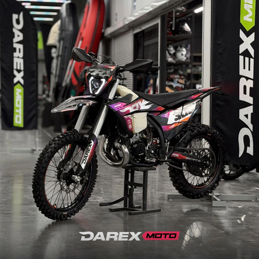 Мотоцикл эндуро Darex 300 2T черно-красный