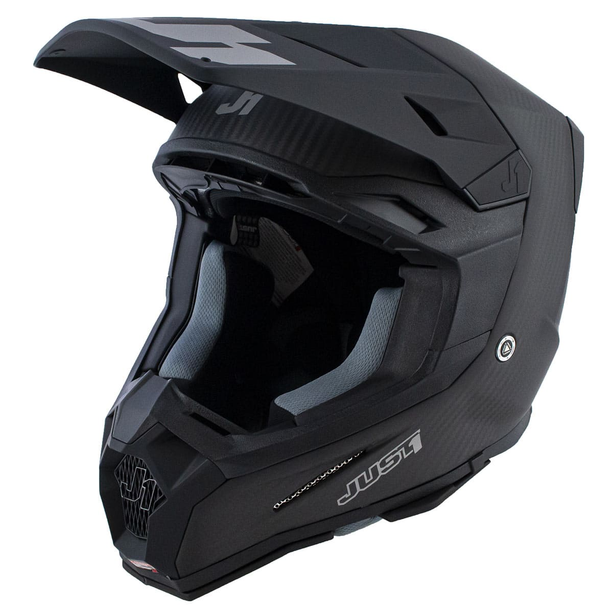 Шлем кроссовый JUST1 J22 Carbon Solid