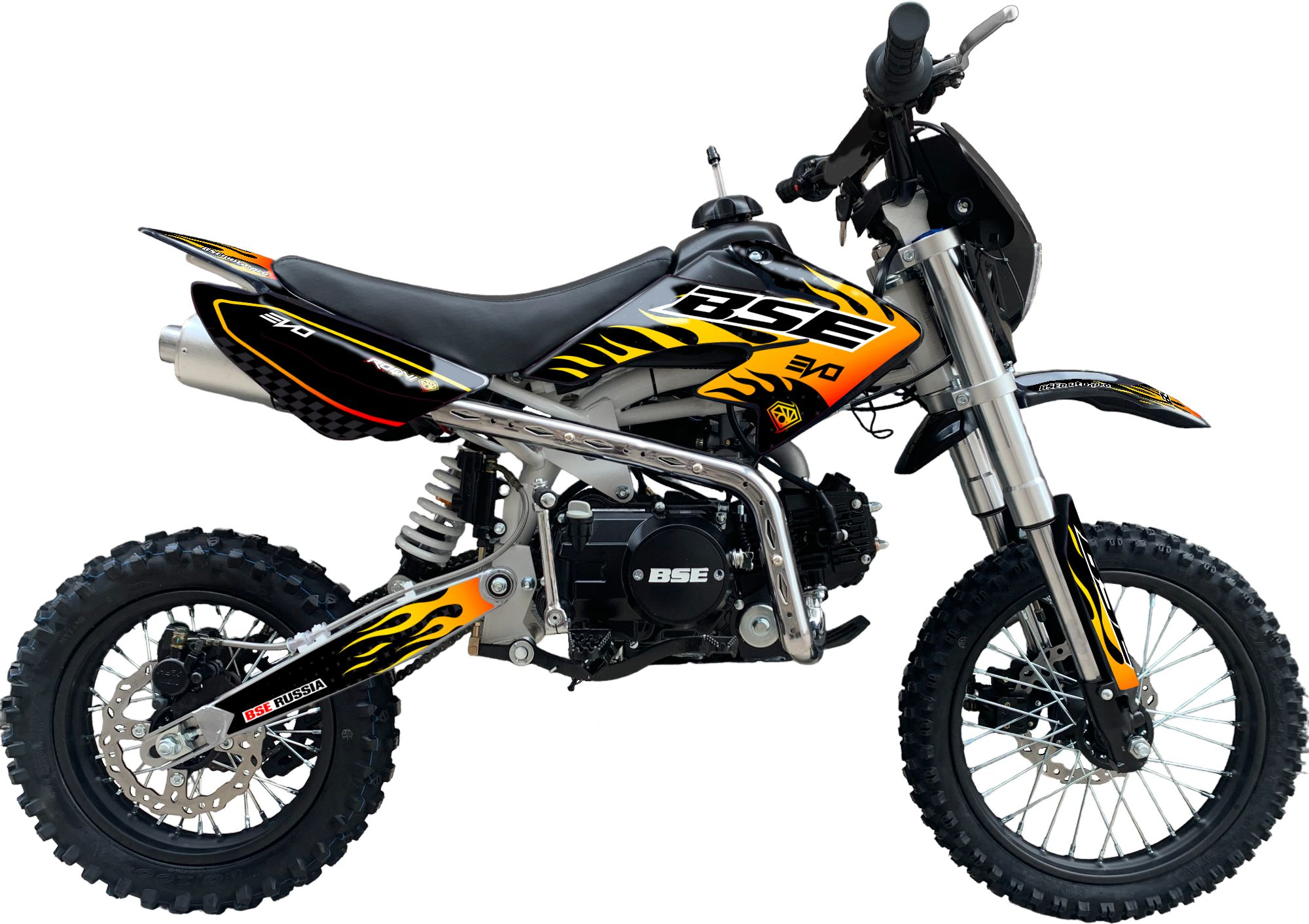 Питбайк BSE EVO 110e Hotrod Red 14\12 M (мех. КПП). арт. B0EVCC045CHH1