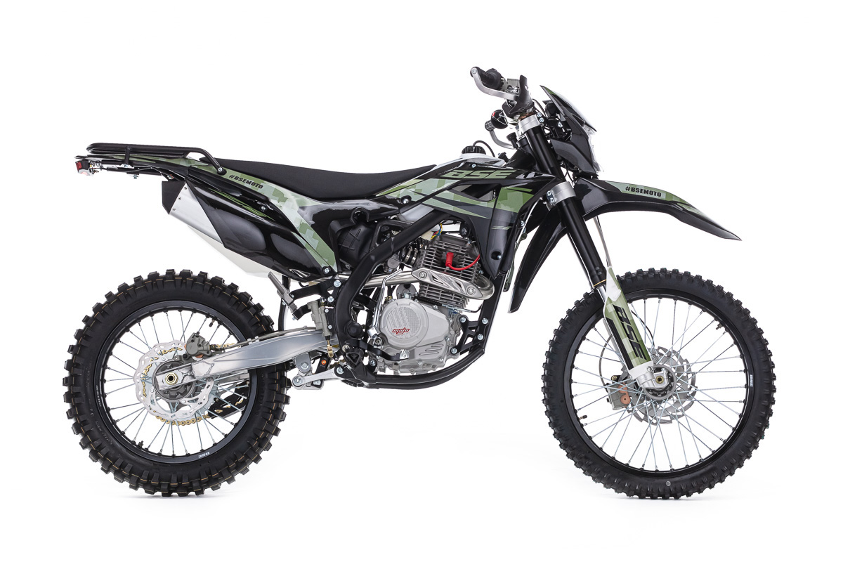 Эндуро \ кроссовый мотоцикл BSE Z6 Camo Green (010). арт. B0Z6KB010HHH1
