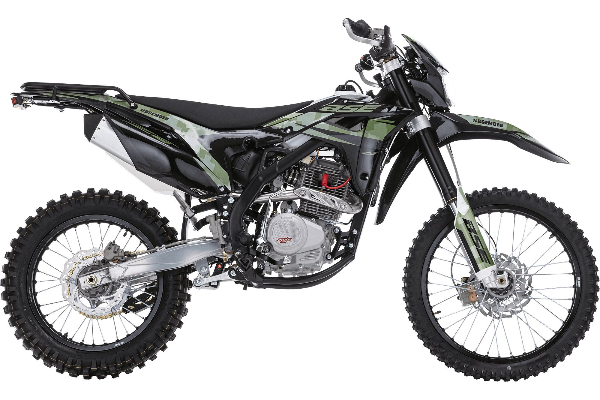 Эндуро \ кроссовый мотоцикл BSE Z6 21\18 Camo Green. арт. B0Z6KE020HGH1