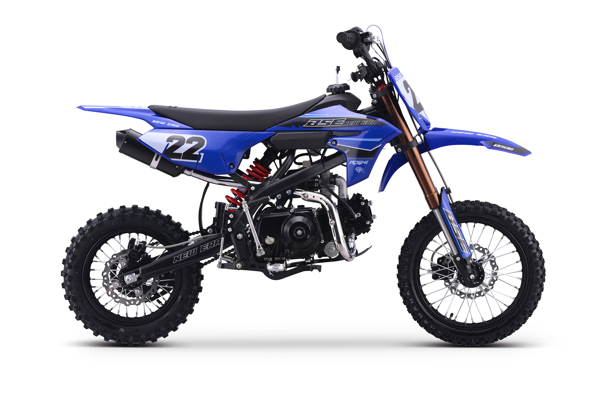 Питбайк BSE NEW ERA 110e 14-12 Blue Reed (Полуавтоматическая КПП) semi auto, арт. BNWRCB030CBH1