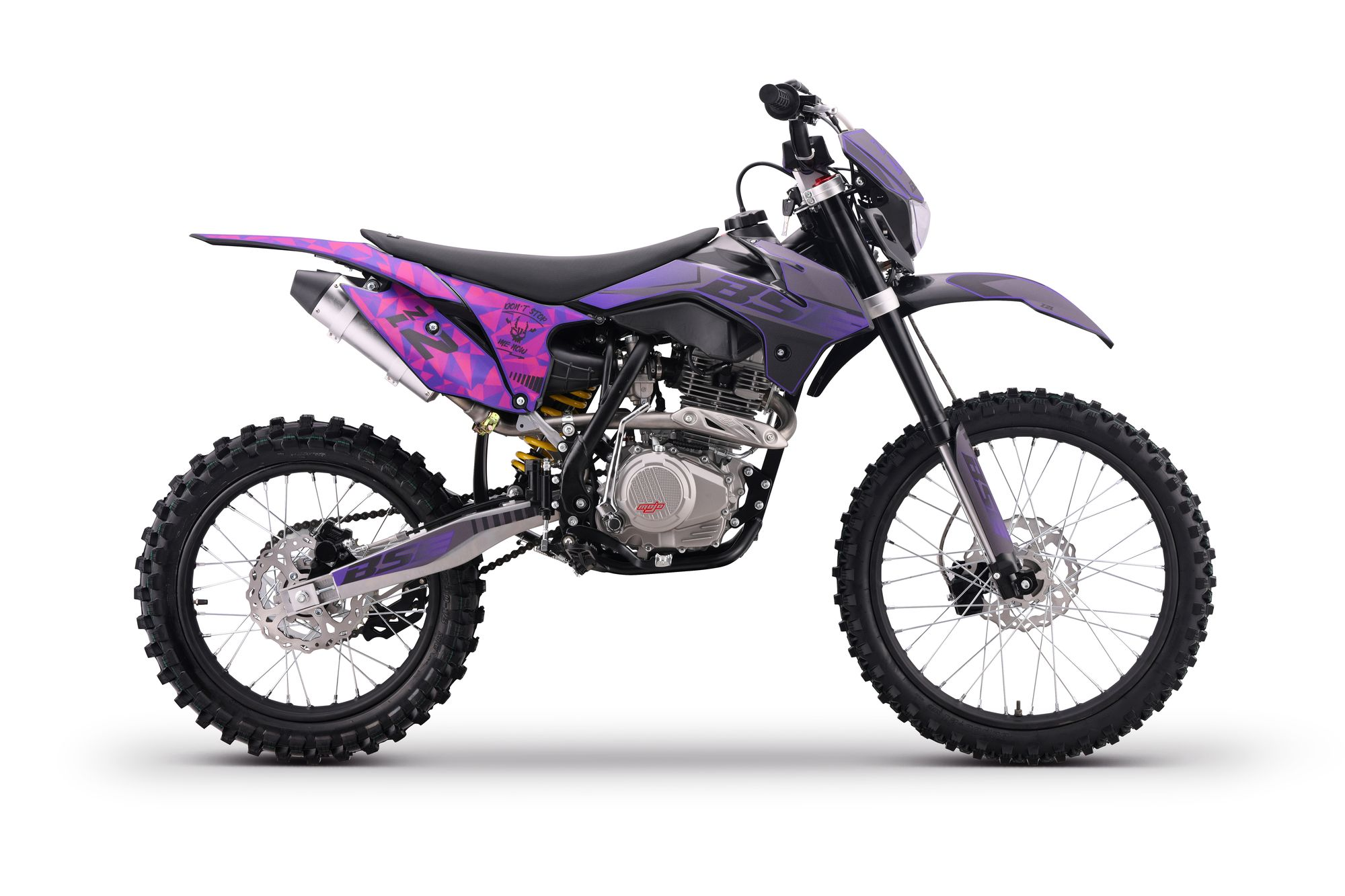 Эндуро - кроссовый мотоцикл BSE Z2 L 21\18 Split Purple, арт. BZ2LKA015HPH1